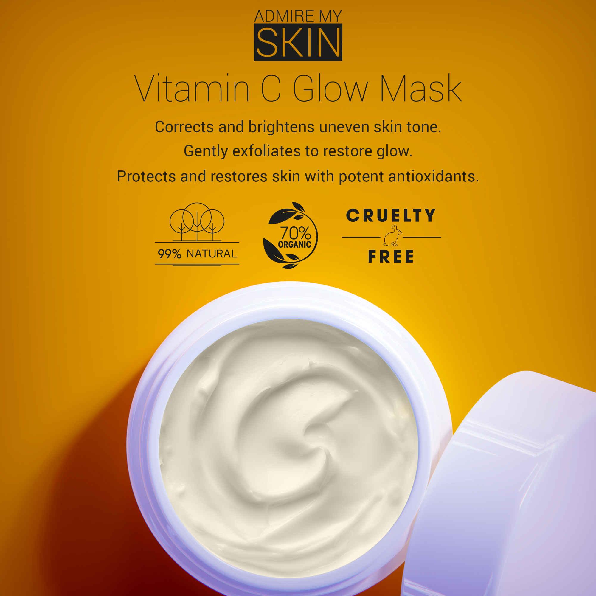 Vitamin C Facial Mask, Correct and Brighten Uneven Skin Tone - Admire My Skin