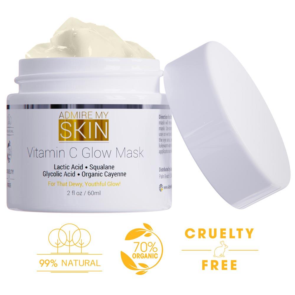 Vitamin C Facial Mask, Correct and Brighten Uneven Skin Tone - Admire My Skin