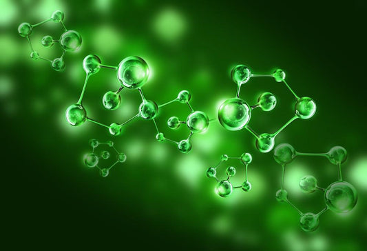 What Is Hydroquinone Made Of green image of a chemical makeup