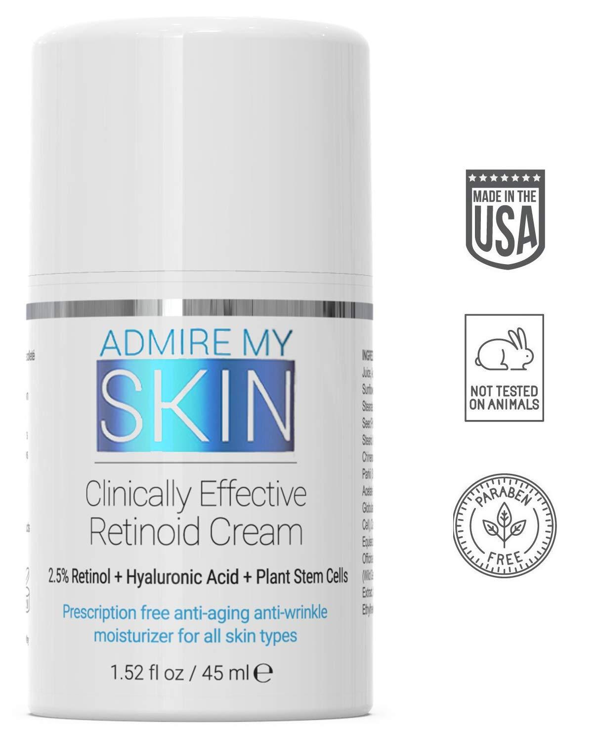 Crème rétinoïde cliniquement efficace - rétinol en vente libre - admire ma peau