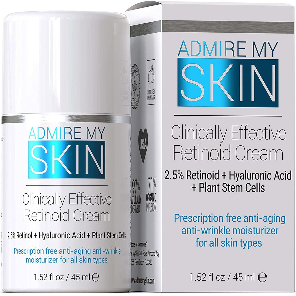 Kliniskt effektiv retinoidkräm - receptfritt retinol - beundra min hud