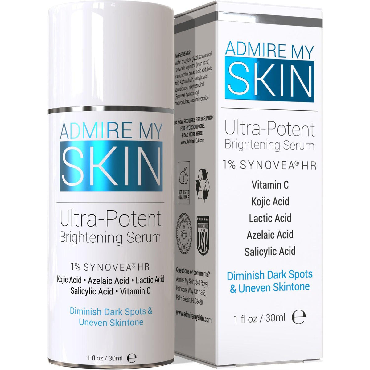 Ultra Potent Brightening Serum For Dark Spots & Uneven Skin Tone - Admire My Skin