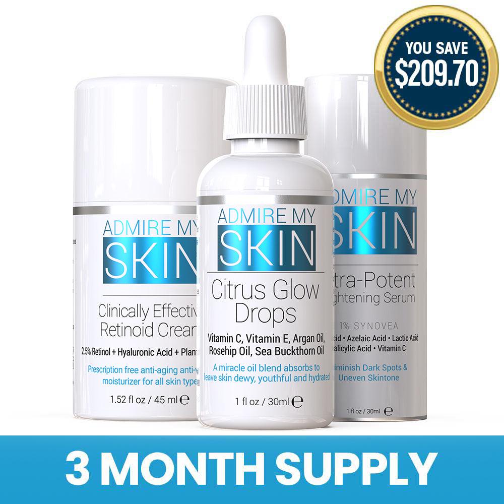 Trifecta Glow Set - 3 Month Supply - Admire My Skin