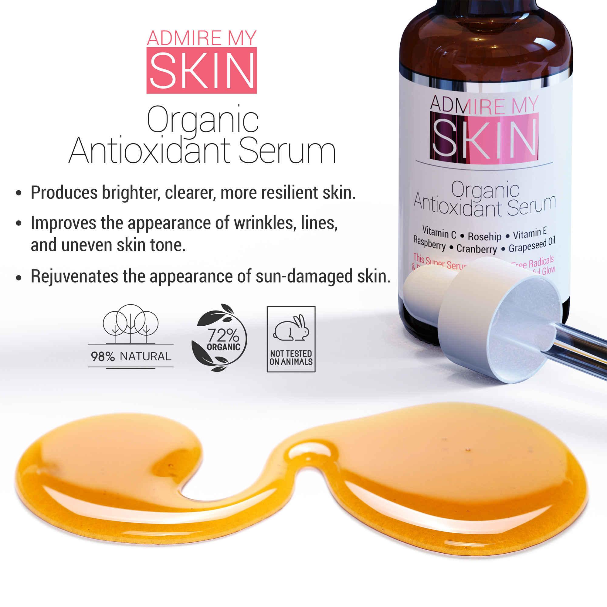 Organic Antioxidant Serum For Face - Admire My Skin