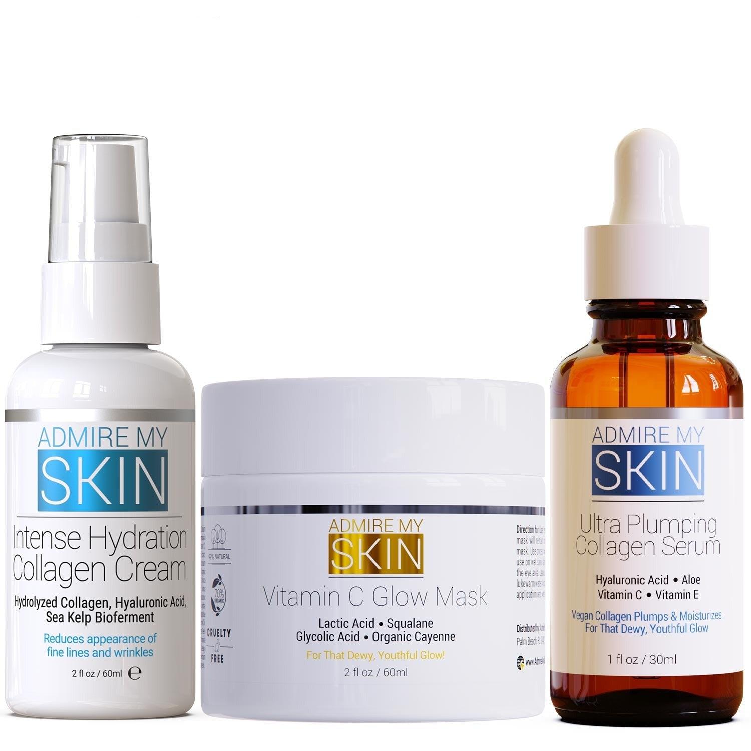 Anti-Aging-Creme, -Maske und -Serum für jugendliches Strahlen – Hautpflegeroutine für alternde Haut – Admire My Skin