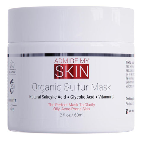 Organic Sulfur Mask With Vitamin C - Admire My Skin