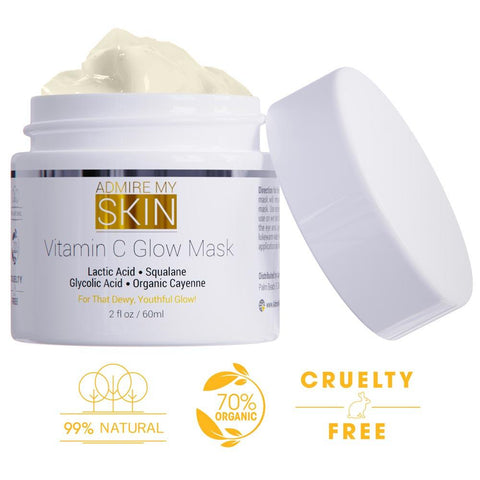 Vitamin C ansiktsmask, korrigera och ljusa upp ojämn hudton - Beundra min hud